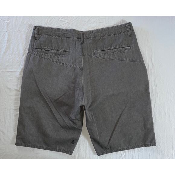 Volcom Flat Front Chino Skate Shorts. Perfectly Faded Gray, Men's Size 36. GUC!! - Picture 3 of 5